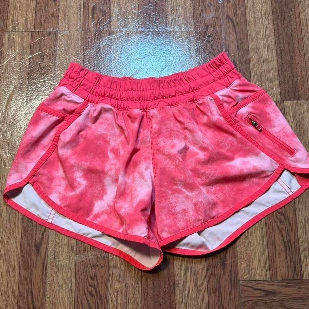 Lululemon Beat Hotty Hot Boom Pink Running Shorts Size 6